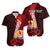 (Custom Personalised) Tahiti Hawaiian Shirt Polynesian Coat Of Arm With Hibiscus LT9 Red - Polynesian Pride
