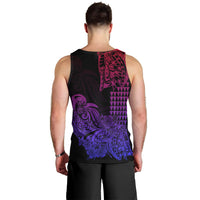 Hawaii Kakau Men Tank Top Polynesian Floral Tribal Gradient Version LT9 - Polynesian Pride