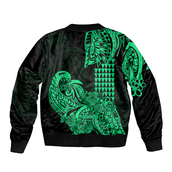 Polynesian Pride Guam Baseball Jacket With Polynesian Tribal Tattoo and Coat of Arms Gold Version LT9 main image 0