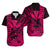 (Custom Personalised) Kakau Polynesian Tribal Hawaiian Turtle with Kanaka Maoli Pink Hawaiian Shirt LT9 Pink - Polynesian Pride