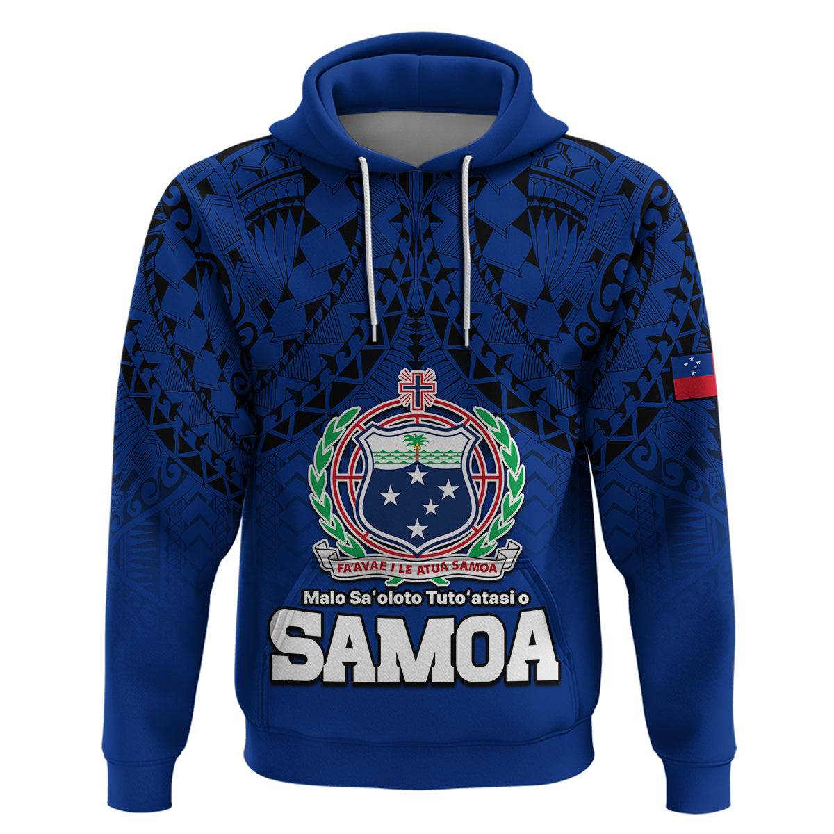 Polynesian Independent State of Samoa Blue Hoodie LT9 - Polynesian Pride