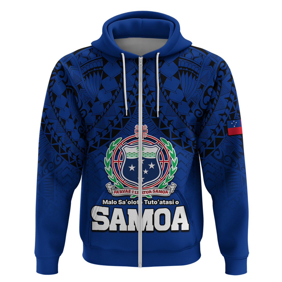 Polynesian Independent State of Samoa Blue Hoodie LT9 - Polynesian Pride