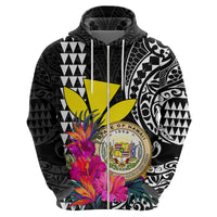 Kakau Tribal Hawaiian Kanaka Maoli Hoodie LT9 - Polynesian Pride