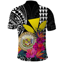 Kakau Tribal Hawaiian Kanaka Maoli Polo Shirt LT9 - Polynesian Pride