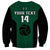 (Custom Text And Number) Hawaii Volleyball Sweatshirt Hawaiian Kakau Green Style LT14 - Polynesian Pride
