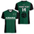 (Custom Text And Number) Hawaii Volleyball Women V Neck T Shirt Hawaiian Kakau Green Style LT14 Female Green - Polynesian Pride