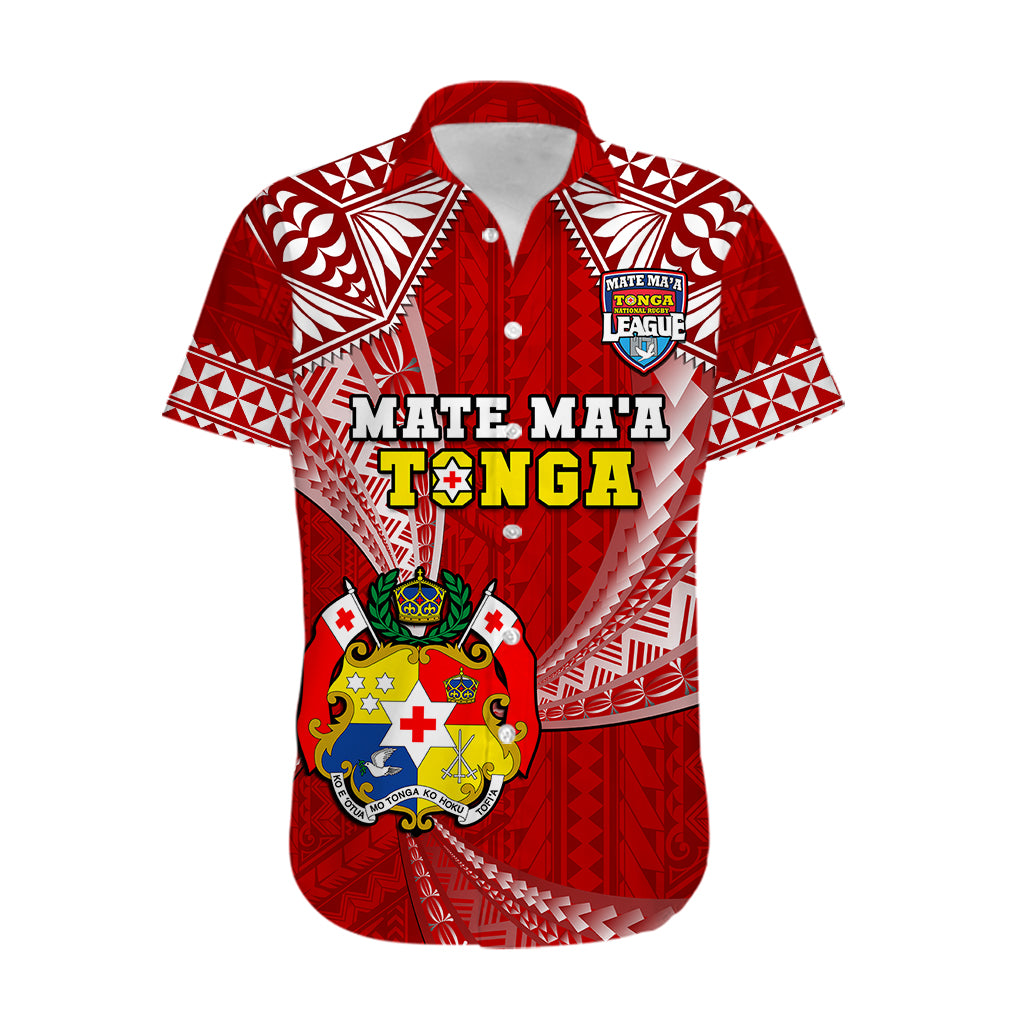 Tonga Rugby Hawaiian Shirt Mate Maa Tonga Pacific Tongan Ngatu LT14 - Polynesian Pride