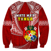 Tonga Rugby Sweatshirt Mate Maa Tonga Pacific Tongan Ngatu LT14 - Polynesian Pride