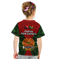 Papua New Guinea Kid T Shirt Chimbu Province Mix Coat Of Arms Polynesian Art LT14 - Polynesian Pride