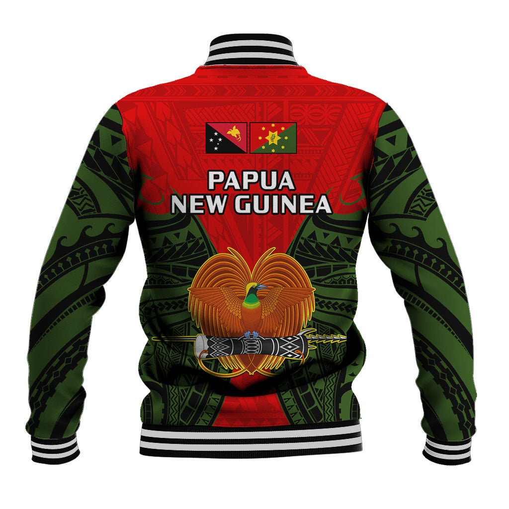 Papua New Guinea Baseball Jacket Eastern Highlands Province Mix Coat Of Arms Polynesian Art LT14 - Polynesian Pride