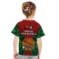 Papua New Guinea Kid T Shirt East New Britain Province Mix Coat Of Arms Polynesian Art LT14 - Polynesian Pride