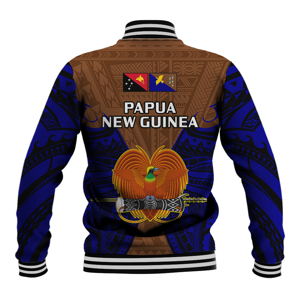 Papua New Guinea Baseball Jacket Manus Province Mix Coat Of Arms Polynesian Art LT14 - Polynesian Pride