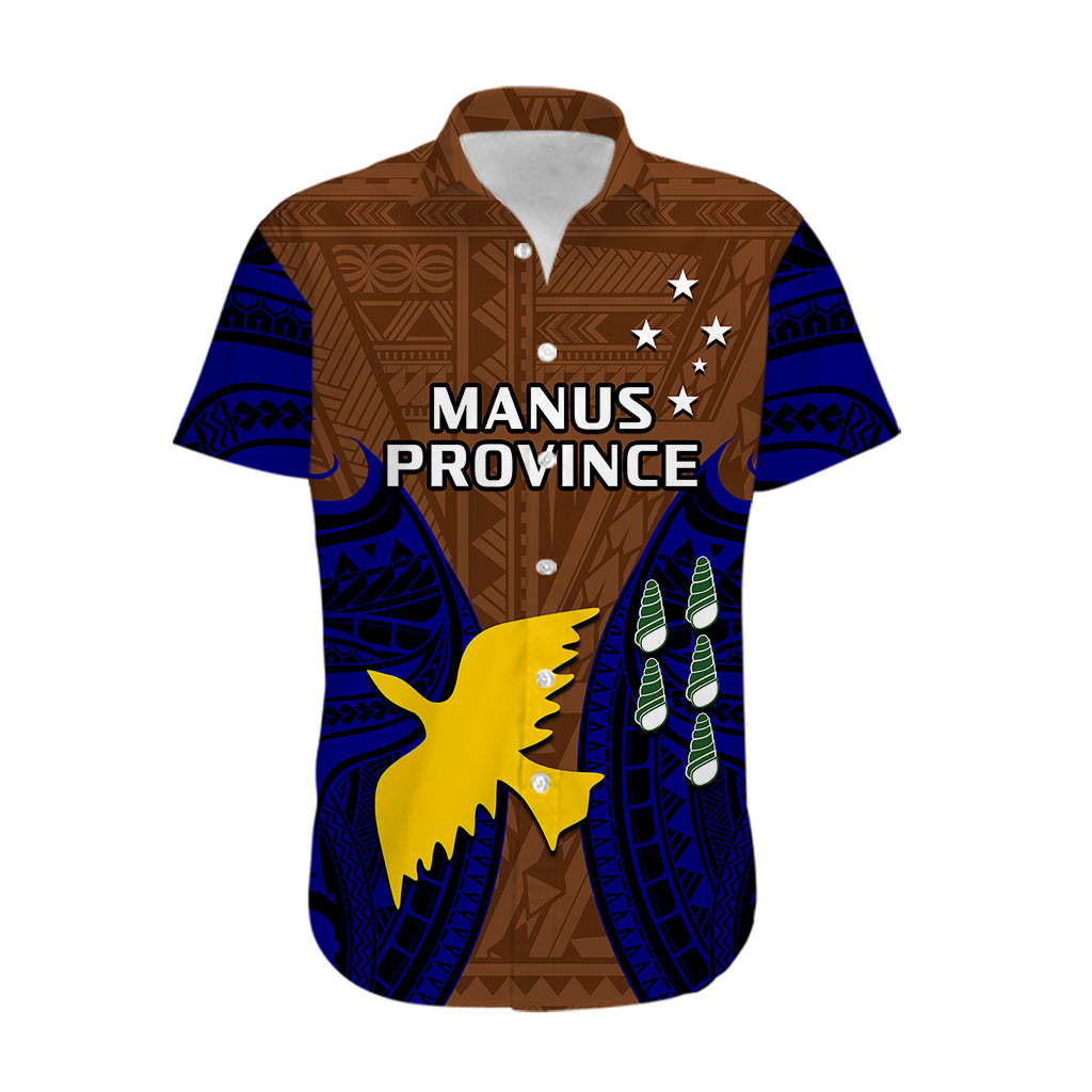 Papua New Guinea Hawaiian Shirt Manus Province Mix Coat Of Arms Polynesian Art LT14 - Polynesian Pride