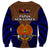 Papua New Guinea Sweatshirt Manus Province Mix Coat Of Arms Polynesian Art LT14 - Polynesian Pride