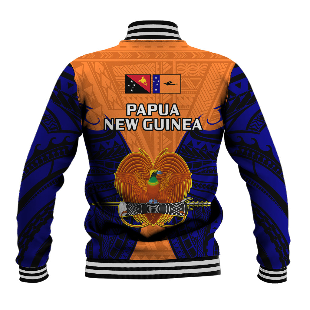 Papua New Guinea Baseball Jacket New Ireland Province Mix Coat Of Arms Polynesian Art LT14 - Polynesian Pride
