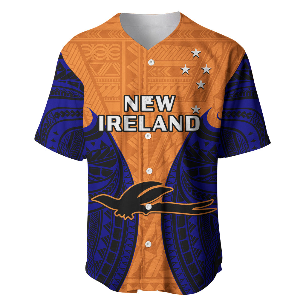 Papua New Guinea Baseball Jersey New Ireland Province Mix Coat Of Arms Polynesian Art LT14 - Polynesian Pride