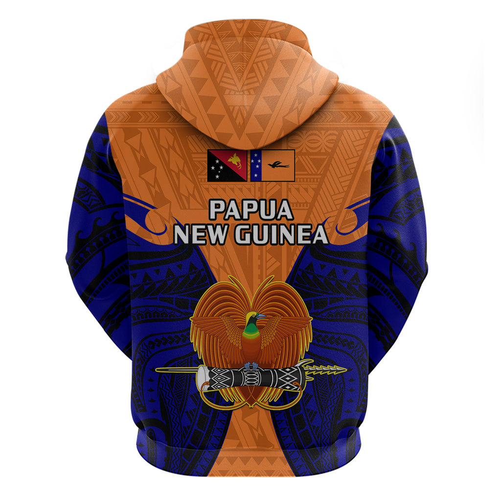 Papua New Guinea Hoodie New Ireland Province Mix Coat of Arms Polynesian Art LT14 - Polynesian Pride