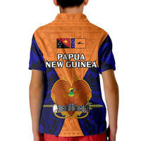 Papua New Guinea Kid Polo Shirt New Ireland Province Mix Coat Of Arms Polynesian Art LT14 - Polynesian Pride