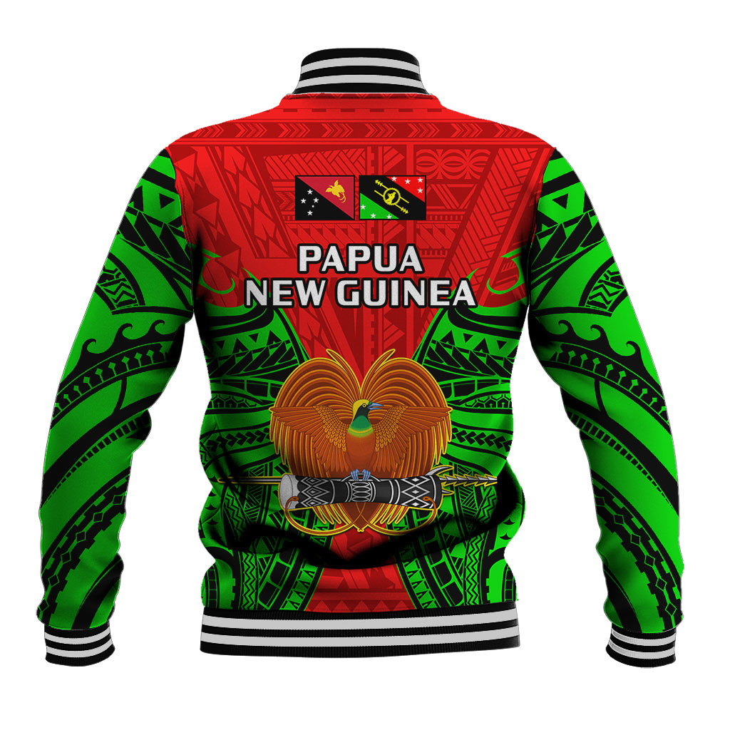 Papua New Guinea Baseball Jacket Southern Highlands Province Mix Coat Of Arms Polynesian Art LT14 - Polynesian Pride