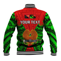(Custom Personalised) Papua New Guinea Baseball Jacket Southern Highlands Province Mix Coat Of Arms Polynesian Art LT14 - Polynesian Pride