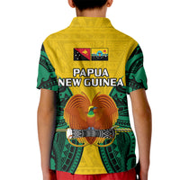 Papua New Guinea Kid Polo Shirt Hela Province Mix Coat Of Arms Polynesian Art LT14 - Polynesian Pride