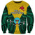 Papua New Guinea Sweatshirt Hela Province Mix Coat Of Arms Polynesian Art LT14 Unisex Yellow - Polynesian Pride