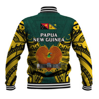 Papua New Guinea Baseball Jacket Jiwaka Province Mix Coat Of Arms Polynesian Art LT14 - Polynesian Pride