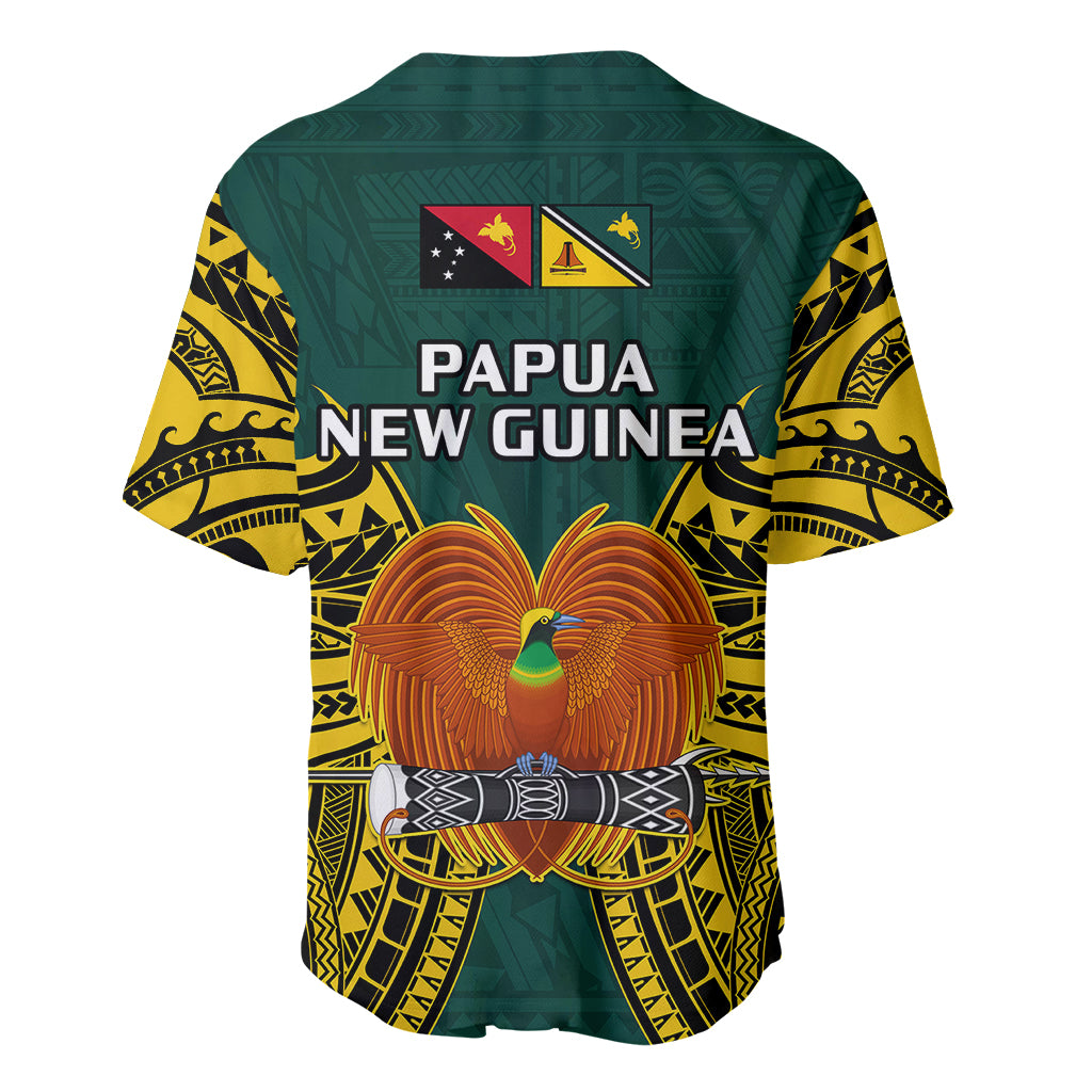 Papua New Guinea Baseball Jersey Jiwaka Province Mix Coat Of Arms Polynesian Art LT14 - Polynesian Pride