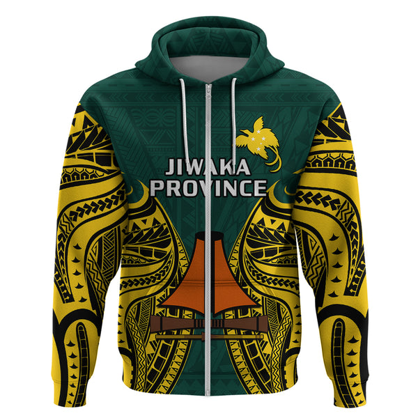 Papua New Guinea Western Province Sherpa Hoodie Mix Coat Of Arms Polynesian Pattern LT05 main image 1