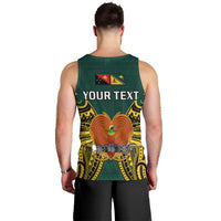 (Custom Personalised) Papua New Guinea Men Tank Top Jiwaka Province Mix Coat Of Arms Polynesian Art LT14 - Polynesian Pride