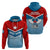 West Papua Hoodie Coat of Arms and Morning Star Flag LT14 Blue - Polynesian Pride