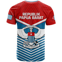 West Papua T Shirt Coat of Arms and Morning Star Flag LT14 - Polynesian Pride