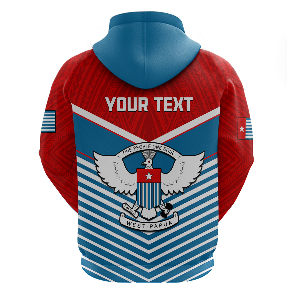 Custom West Papua Hoodie Coat of Arms and Morning Star Flag LT14 - Polynesian Pride