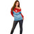 (Custom Personalised) West Papua Off Shoulder Sweater Coat Of Arms And Morning Star Flag LT14 - Polynesian Pride