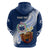 Custom Samoa Hoodie Ula Fala Kava Bowl Plumeria Polynesian Blue LT14 - Polynesian Pride