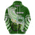 Custom Samoa Hoodie Ula Fala Kava Bowl Plumeria Polynesian Green LT14 - Polynesian Pride