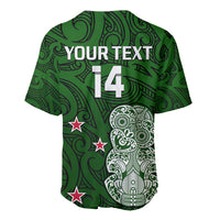 (Custom Text And Number) Aotearoa Rugby Baseball Jersey All Stars New Zealand Tiki Maori LT14 - Polynesian Pride