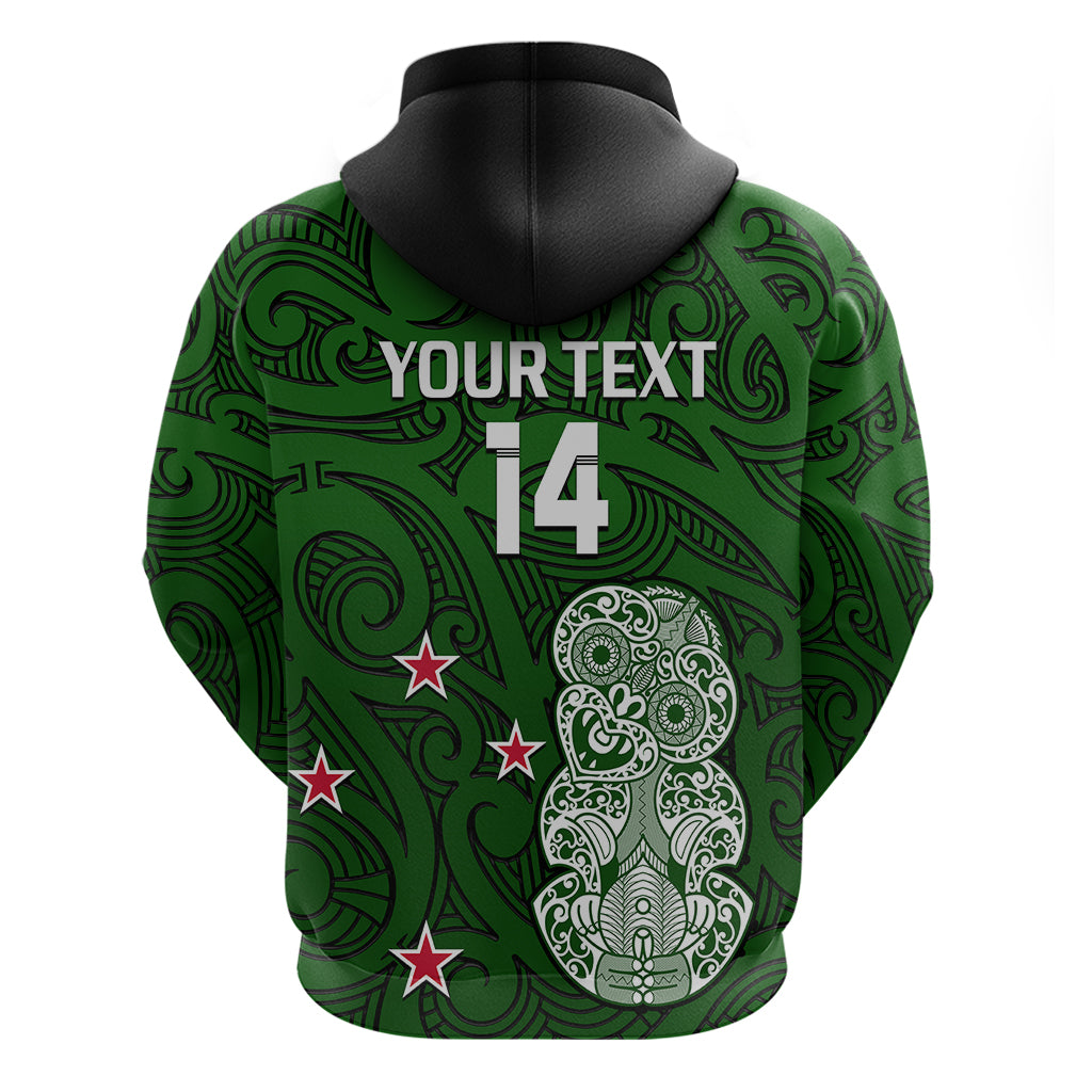 (Custom Text and Number) Aotearoa Rugby Hoodie All Stars New Zealand Tiki Maori LT14 - Polynesian Pride