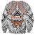 Fiji Tanoa Sweatshirt Kava Bowl Fijian Tapa Brown Pattern LT14 - Polynesian Pride