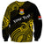 (Custom Personalised) Ribaberiki Kiribati Coat Of Arms Mix Yellow Polynesian Sweatshirt LT14 - Polynesian Pride