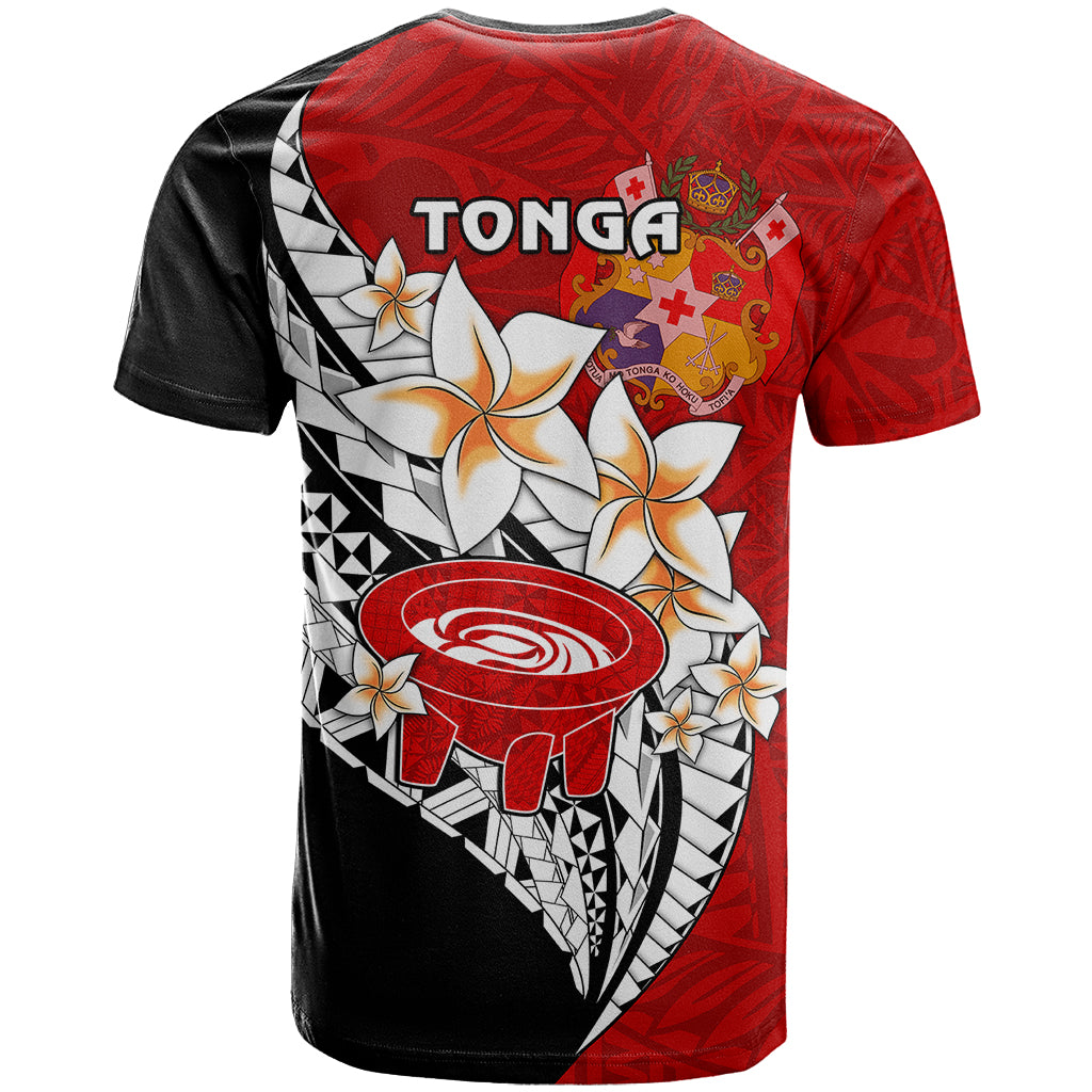 Tonga Kava Bowl T Shirt Tongan Kupesi Ngatu Pattern Black LT14 - Polynesian Pride