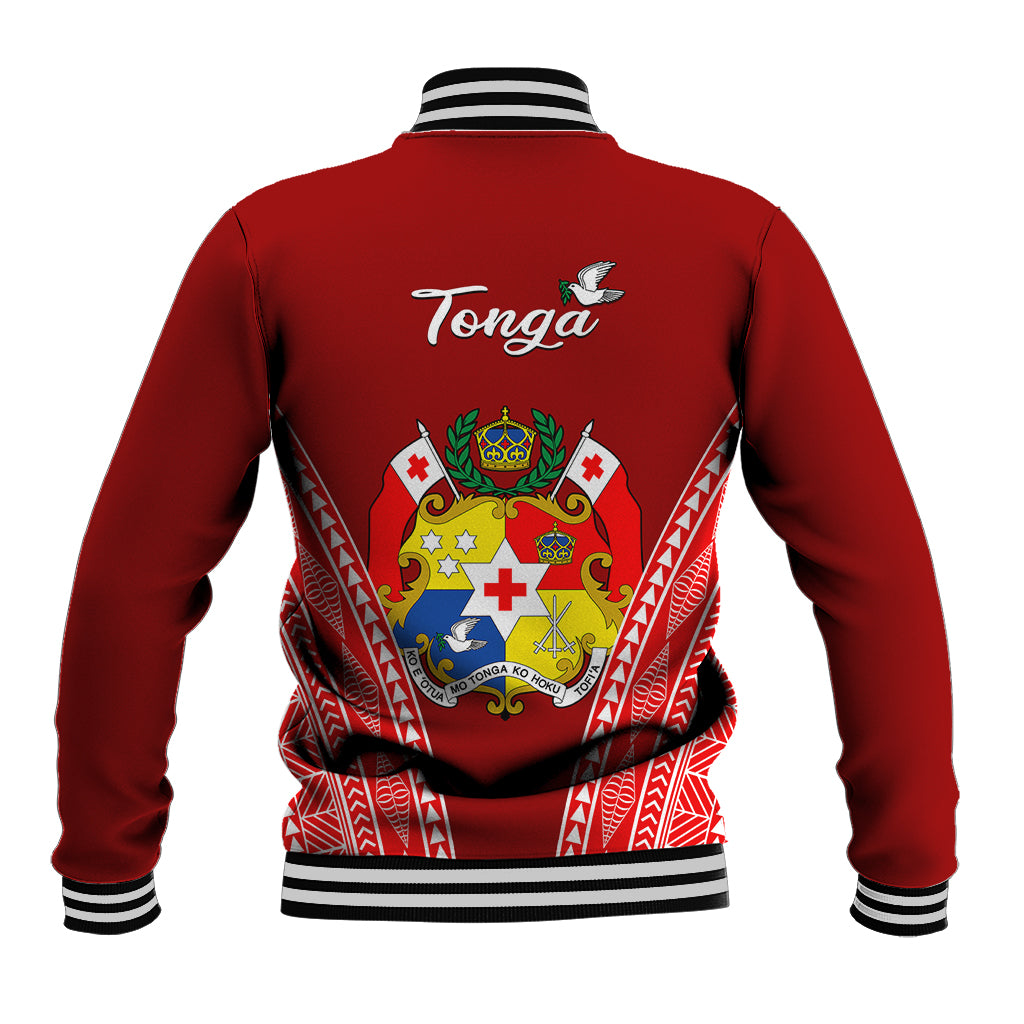 Tonga Heilala Flowers Baseball Jacket Tongan Ngatu White Special Verison LT14 - Polynesian Pride