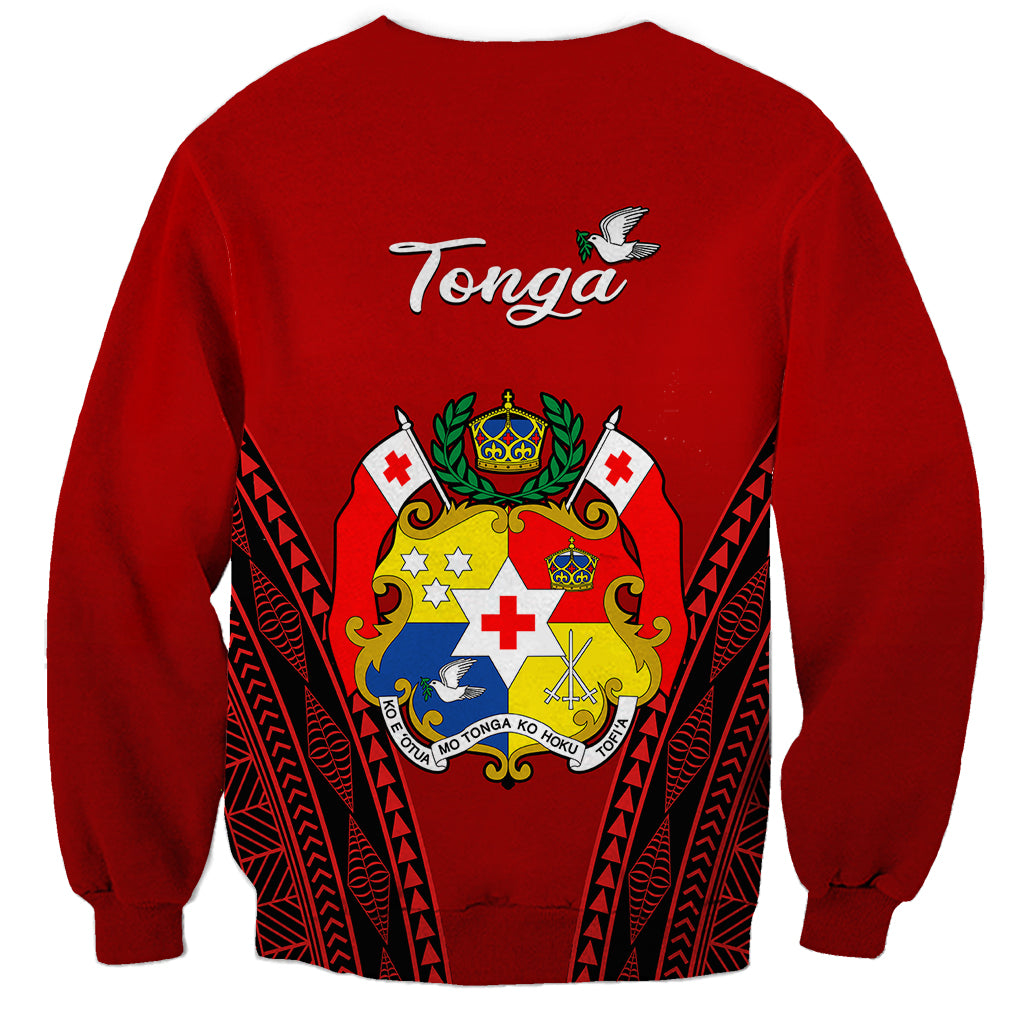 Tonga Heilala Flowers Sweatshirt Tongan Ngatu Black Special Verison LT14 - Polynesian Pride