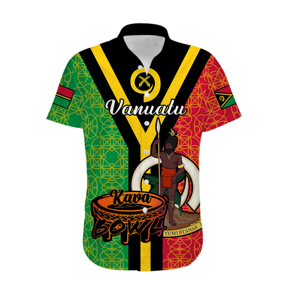 (Custom Personalised) Vanuatu Hawaiian Shirt Kava Bowl Mix Sand Drawing Flag Style LT14 - Polynesian Pride
