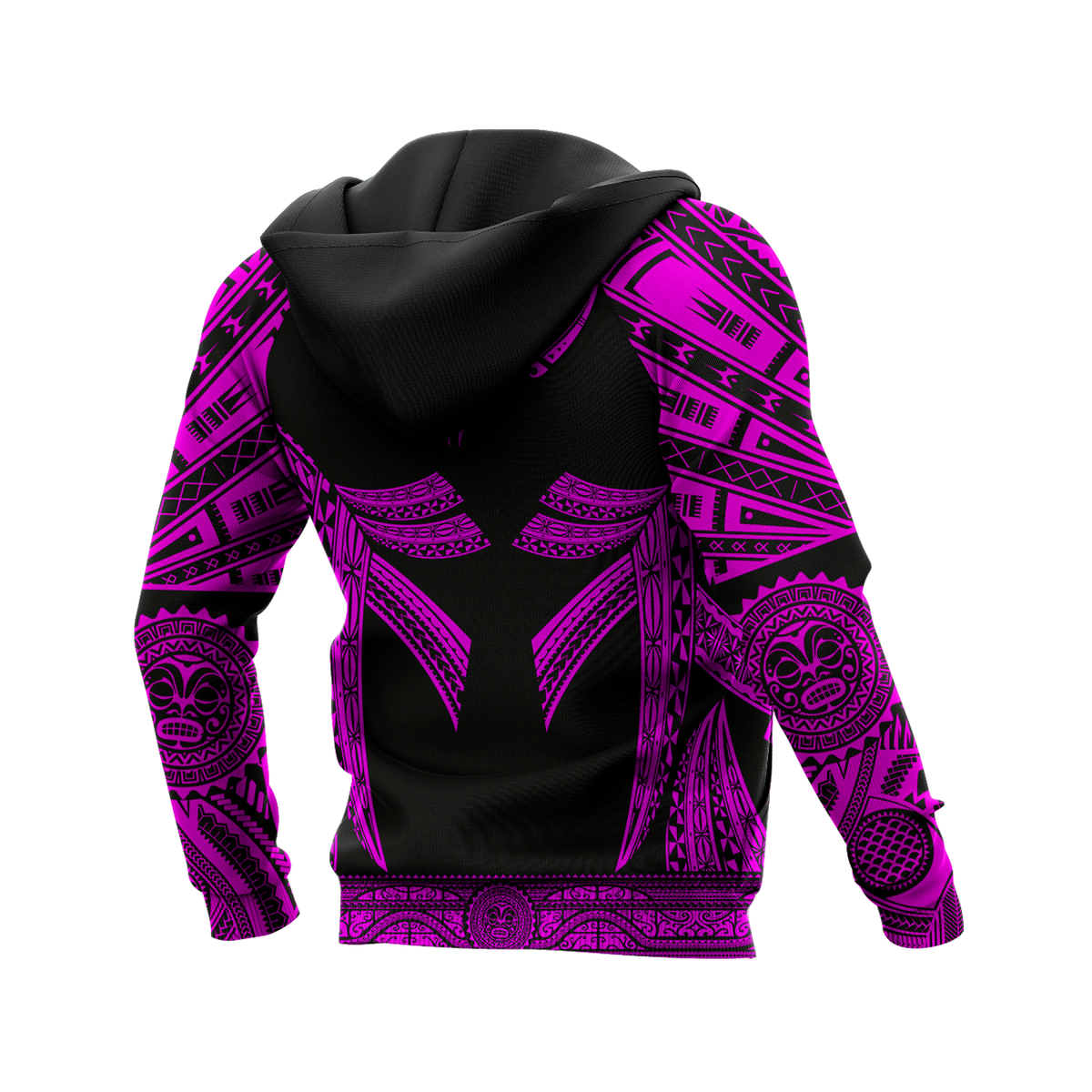 Hawaii Pullover Hoodie Kanaloa Polynesian Tattoo Special Pink A8 - Polynesian Pride