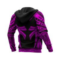 Hawaii Pullover Hoodie Kanaloa Polynesian Tattoo Special Pink A8 - Polynesian Pride