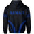 Polynesian Kakau Seal of Hawaii Zip Hoodie Sport Style Version 2.0 Blue - Polynesian Pride