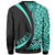 Hawaii Coat Of Arms Polynesian Crewneck Sweatshirt - Turquoise - Circle Style - Polynesian Pride