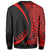 Hawaii Coat Of Arms Polynesian Crewneck Sweatshirt - Red - Circle Style - Polynesian Pride