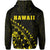 Hawaii Coat of Arms Hoodie (Yellow) Turtle Style - Polynesian Pride